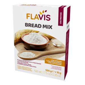 FLAVIS BREAD MIX PREPARATO PER PANE E IMPASTI LIEVITATI APROTEICI 500 G