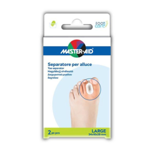 SEPARATORE DITA IN GEL MASTER-AID FOOTCARE PER ALLUCE LARGE 2 PEZZI D2