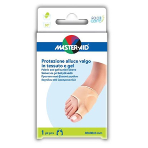 PROTEZIONE IN GEL E TESSUTO MASTER-AID FOOTCARE PER ALLUCE VALGO 1 PEZZO D5