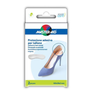 PROTEZIONE ADESIVA MASTER-AID FOOTCARE TRASPARENTE TALLONE 2 PEZZI A4