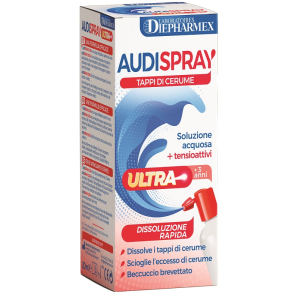 AUDISPRAY ULTRA +3 ANNI SOLUZIONE ACQUOSA + TENSIOATTIVI SPRAY TAPPI DI CERUME 20 ML