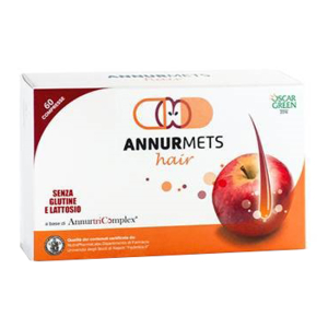 ANNURMETS HAIR 60 COMPRESSE GASTRORESISTENTI DA 510 MG SENZA GLUTINE SENZA LATTOSIO