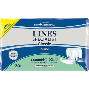 PANNOLONE A MUTANDA LINES SPECIALIST CLASSIC SUPER PM XL 30 PEZZI