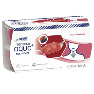 RESOURCE AQUA+ GELIFICATA GUSTO GRANATINA 4 VASETTI X 125 G