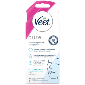 VEET STRISCE VISO IPOALLERGENICHE 16 PEZZI