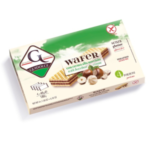 WAFER CON CREMA ALLA NOCCIOLA 4 PORZIONI X 45 G