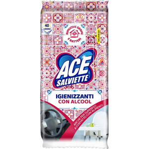 ACE SALVIETTE IGIENIZZANTI ALCOOL 40 PEZZI