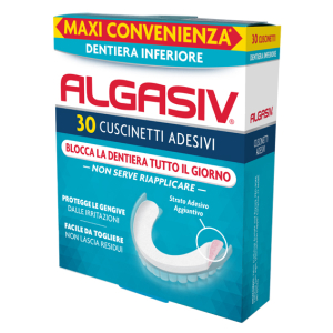 ALGASIV ADESIVO PER PROTESI DENTARIA INFERIORE 30 PEZZI