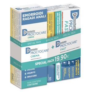 DERMOVITAMINA PROCTOCARE BIPACK PROCTOCARE FAST 30 COMPRESSE + PROCTOCARE CREMA 30 ML