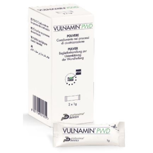 VULNAMIN PWD MEDICAZIONE INTERATTIVA IN POLVERE DI SODIO JALURONATO E AMINOACIDI 2 STICK PACK