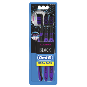 ORALB ALL ROUNDER BLACK SPAZZOLINO MANUALE 3 PEZZI