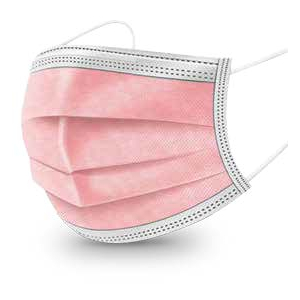 MASCHERINA CHIRURGICA 360MASK02/R ROSA 10 PEZZI
