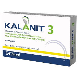 KALANIT 3 30 COMPRESSE DA 1475 MG SENZA GLUTINE, SENZA LATTOSIO, SENZA ZUCCHERI