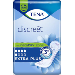 ASSORBENTE INCONTINENZA LEGGERA TENA DISCREET EXTRA PLUS 16 PEZZI