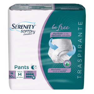 SERENITY PANTS SD SENSITIVE BE FREE MAXI M 10 PEZZI