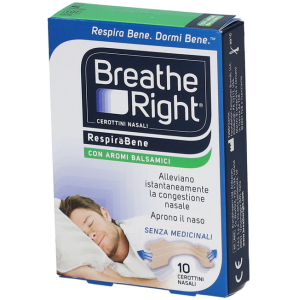 CEROTTI NASALI BREATHE RIGHT BALSAMICI 10 PEZZI