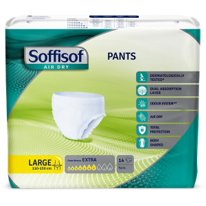 PANNOLONE SOFFISOF AIR DRY PANTS EXTRA L 14 PEZZI