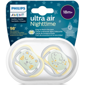 AVENT ULTRA AIR NIGHTTIME CIUCCIO ORTODONTICO 18 MESI+ 2 PEZZI