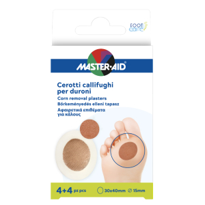 CEROTTO CALLIFUGO MASTER-AID FOOTCARE PER DURONI 4+4 PEZZI B1