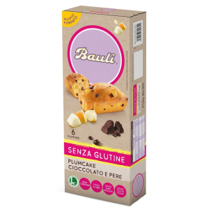 BAULI FREE PLUMCAKE CIOCCOLATO-PERE 6 PEZZI DA 35 G