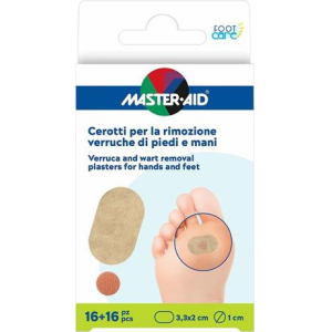 CEROTTO VERRUCHE MASTER-AID FOOTCARE PIEDI/MANI 16 PEZZI E4