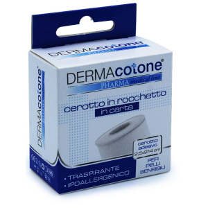 CEROTTO ROCCHETTO IN CARTA DERMACOTONE BIANCO 2,5X914CM 1 PEZZO