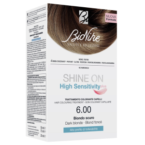 SHINE ON HIGH SENSITIVITY PLUS BIONDO SCURO 6,00 RIVELATORE IN CREMA 75 ML + CREMA COLORANTE 50 ML