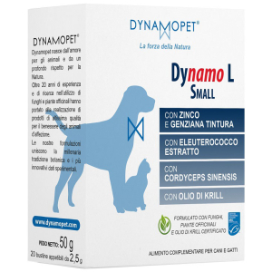 DYNAMO L SMALL 20 BUSTINE APPETIBILI DA 2,5 G