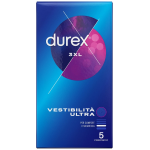 PRESERVATIVO DUREX 3XL VESTIBILITA' ULTRA 5 PEZZI