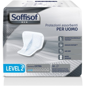 PANNOLONE PER INCONTINENZA SAGOMATO SOFFISOF MEN LEVEL 2 10 PEZZI