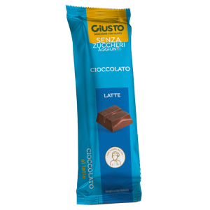 GIUSTO SENZA ZUCCHERO BARRETTA CIOCCOLATO LATTE 42 G