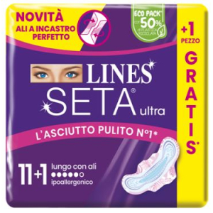 LINES SETA ULTRA ASSORBENTI LUNGO ALI CP 11+1 PEZZI