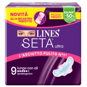 LINES SETA ULTRA ASSORBENTI LUNGO ALI DWCT 9 PEZZI