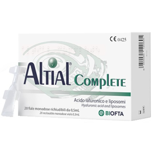 SOLUZIONE OFTALMICA LUBRIFICANTE ALTIAL COMPLETE 4 STRIP DA 5 FLACONI DA 0,5 ML