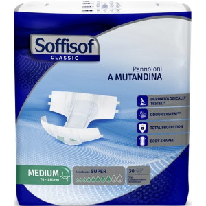 PANNOLONE MUTANDINA SOFFISOF CLASSIC SUPER M 30 PEZZI