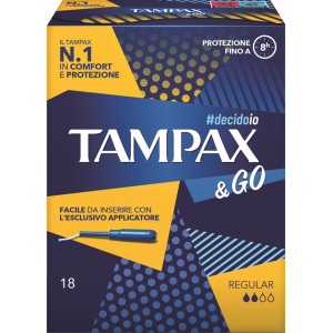 TAMPAX &GO REGULAR 18 PEZZI