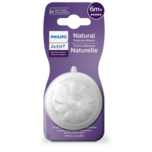 AVENT TETTARELLA NATURAL RESPONSE FLUSSO 5 6 MESI+ 2 PEZZI