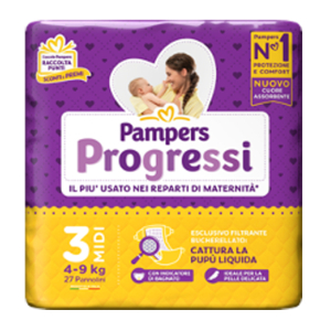 PAMPERS PROGRESSI MIDI 27 PEZZI