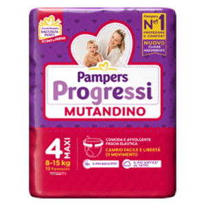 PAMPERS PROGRESSI MUTANDINA MAXI 19 PEZZI