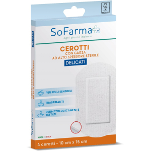 CEROTTO DELICATO 10X15 CM 4 PEZZI SOFARMAPIU'