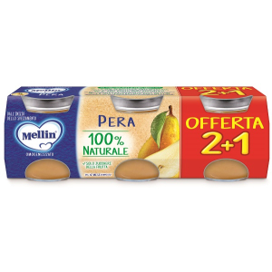 MELLIN OMOGENEIZZATO PERA 3 PEZZI DA 100 G