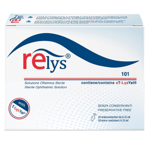 RELYS MONODOSE SOLUZIONE OFTALMICA 20 MINICONTENITORI DA 0,35 ML SENZA CONSERVANTI