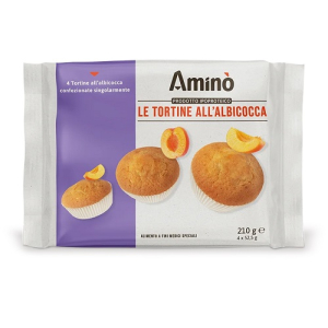 AMINO' LE TORTINE ALBICOCCA 4 PEZZI DA 52,5 G