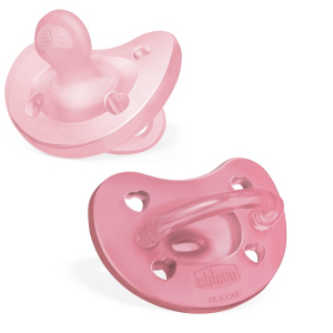 CHICCO GOMMOTTO SILICONE ROSA 6-16 MESI 2 PEZZI