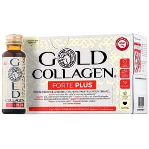 GOLD COLLAGEN FORTE PLUS 10 FLACONCINI DA 50 ML 8G COLLAGENE