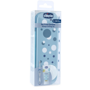 CHICCO SET DENTALE 6 MESI+ AZZURRO