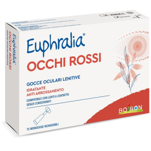 GOCCE OCULARI LENITIVE EUPHRALIA OCCHI ROSSI 15 FLACONCINI MONODOSE 0,5 ML